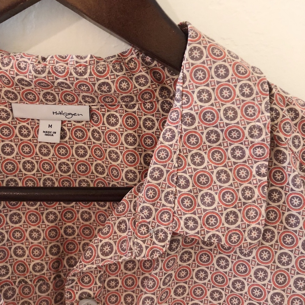 Patterned button up blouse - Picture 2 of 3